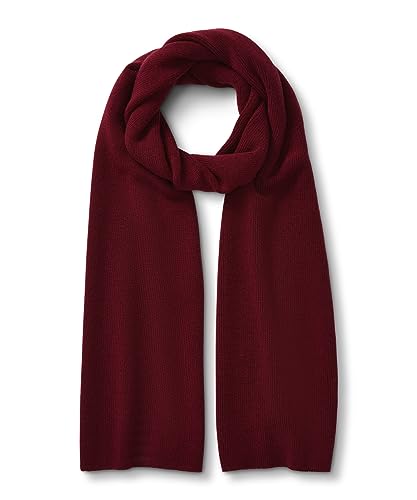 FALKE Unisex Winter-Schal Scarf Half-Cardigan Merino U SC Wolle schnelltrocknend warm 1 Stück, Rot (Wine 8010), ONESIZE von FALKE