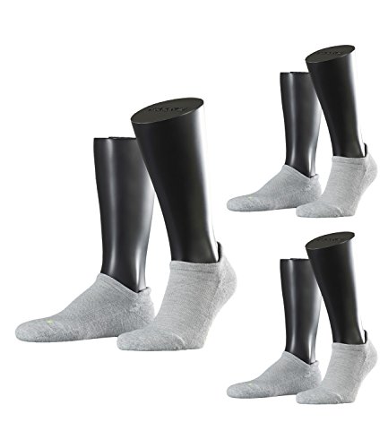 FALKE Unisex Sneaker Laufsocken Sportsocken Cool Kick 16609 3 Paar, Farbe:Grau, Größe:37-38, Artikel:-3400 light grey von FALKE