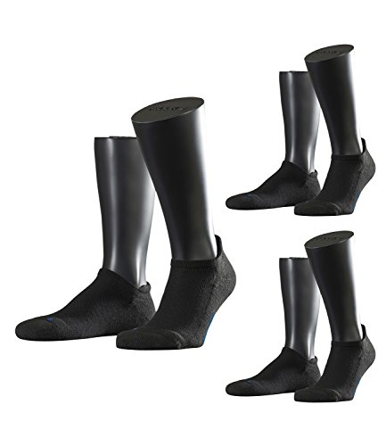 FALKE Unisex Sneaker Laufsocken Sportsocken Cool Kick 16609 3 Paar, Farbe:Schwarz, Größe:39-41, Artikel:-3000 black von FALKE