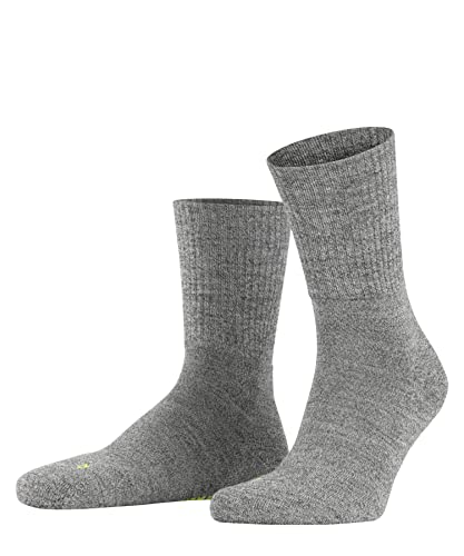 FALKE Unisex Socken Walkie Light U So Wolle Funktionsmaterial einfarbig 1 Paar, Grau Graphite Melange 3060, 39-41 von FALKE
