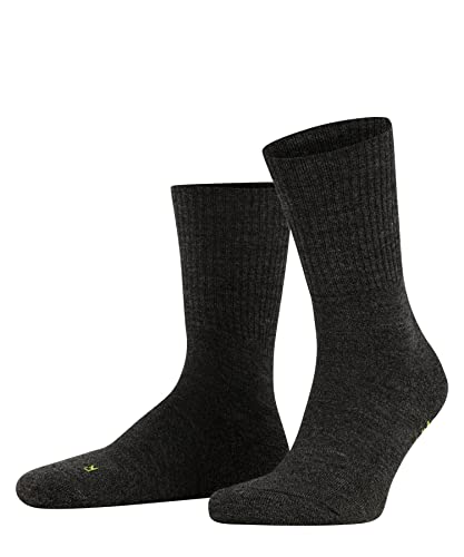 FALKE Unisex Socken Walkie Light U SO Wolle einfarbig 1 Paar, Grau (Smog 3150), 46-48 von FALKE