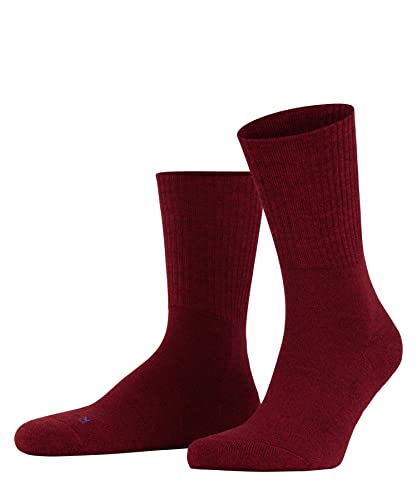 FALKE Unisex Socken Walkie Light U SO Wolle einfarbig 1 Paar, Rot (Scarlet 8280), 44-45 von FALKE