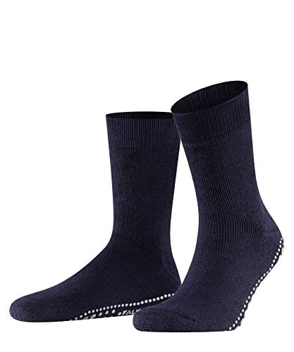 FALKE Herren Stoppersocken Homepads M Hp Wolle Baumwolle rutschhemmende Noppen 1 Paar, Blau Marine 6120, 39/42 EU von FALKE