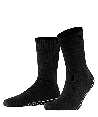 FALKE Herren Stoppersocken Homepads M Hp Wolle Baumwolle rutschhemmende Noppen 1 Paar, Schwarz Black 3000, 43/46 EU von FALKE