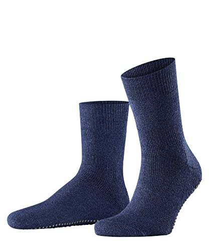 FALKE Herren Stoppersocken Homepads M Hp Wolle Baumwolle rutschhemmende Noppen 1 Paar, Blau Dark Blue 6690, 43/46 EU von FALKE