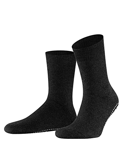 FALKE Herren Stoppersocken Homepads M Hp Wolle Baumwolle rutschhemmende Noppen 1 Paar, Grau Asphalt Melange 3180, 47/50 EU von FALKE