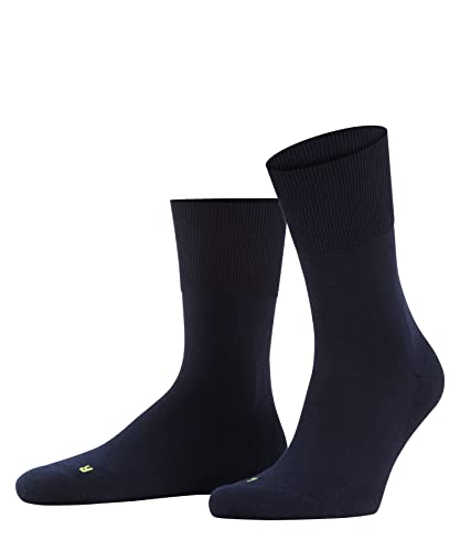 FALKE Unisex Run U Sso Baumwolle Funktionsmaterial Einfarbig Socken , Blau Marine 6120, 35-36 von FALKE