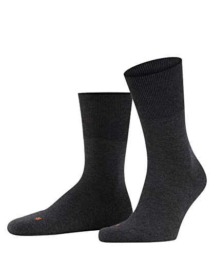 FALKE Unisex Run U Sso Baumwolle Funktionsmaterial Einfarbig Socken , Grau Dark Grey 3970, 42-43 von FALKE