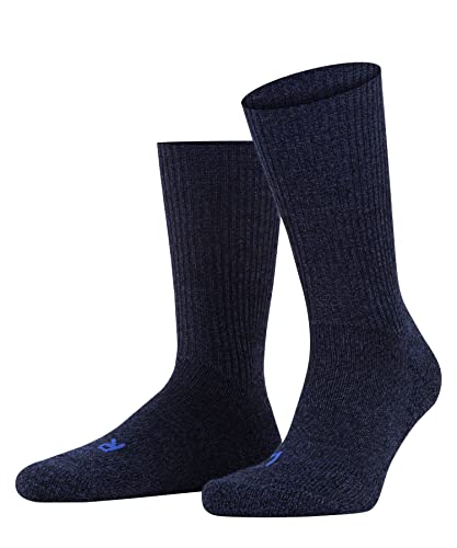 FALKE Unisex Socken Walkie Ergo U SO Wolle einfarbig 1 Paar, Blau (Jeans 6670), 46-48 von FALKE