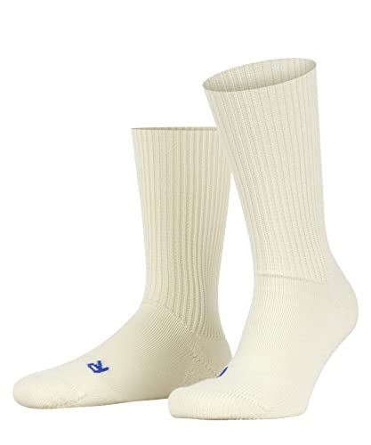 FALKE Unisex Socken Walkie Ergo U So Wolle Funktionsmaterial einfarbig 1 Paar, Weiß Wool White 2060, 37-38 von FALKE