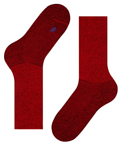 FALKE Unisex Socken Walkie Ergo U SO Wolle einfarbig 1 Paar, Rot (Scarlet 8280), 39-41 von FALKE