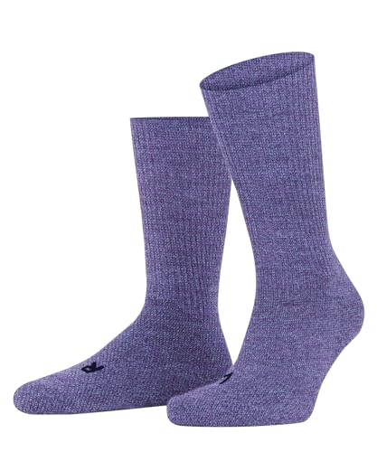 FALKE Unisex Walkie Ergo U SO Wolle Funktionsmaterial einfarbig 1 Paar Socken, Lila (Pink Iris 8943), 44-45 von FALKE