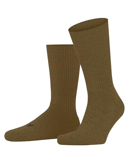 FALKE Unisex Walkie Ergo U So Wolle Funktionsmaterial einfarbig Socken, Gelb Old Brass 1220, 37-38 von FALKE