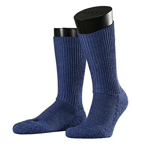 FALKE Unisex Walkie Ergo Wandersocken Dicke Dämpfung Gerippt Strapazierfähig Antiblasen Warm Atmungsaktiv Schnelltrocknend Klimaregulierend Geruchsneutralisierend Wolle Funktionsgarn 1 Paar, Blau - von FALKE