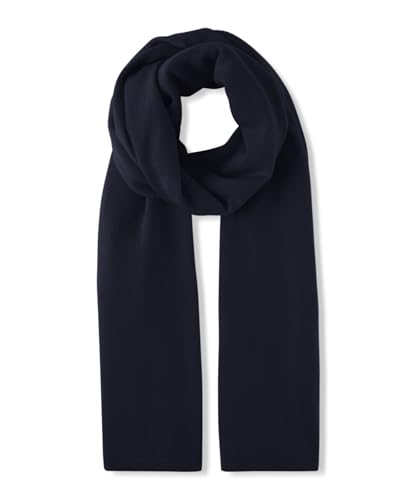FALKE Unisex Winter-Schal Basic Fine Knit U Wr Kaschmir schnelltrocknend warm 1 Stück, Blau Space Blue 6116, ONESIZE von FALKE