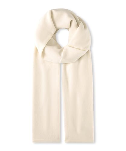 FALKE Unisex Winter-Schal Basic Fine Knit U Wr Kaschmir schnelltrocknend warm 1 Stück, Weiß Off-White 2040, ONESIZE von FALKE
