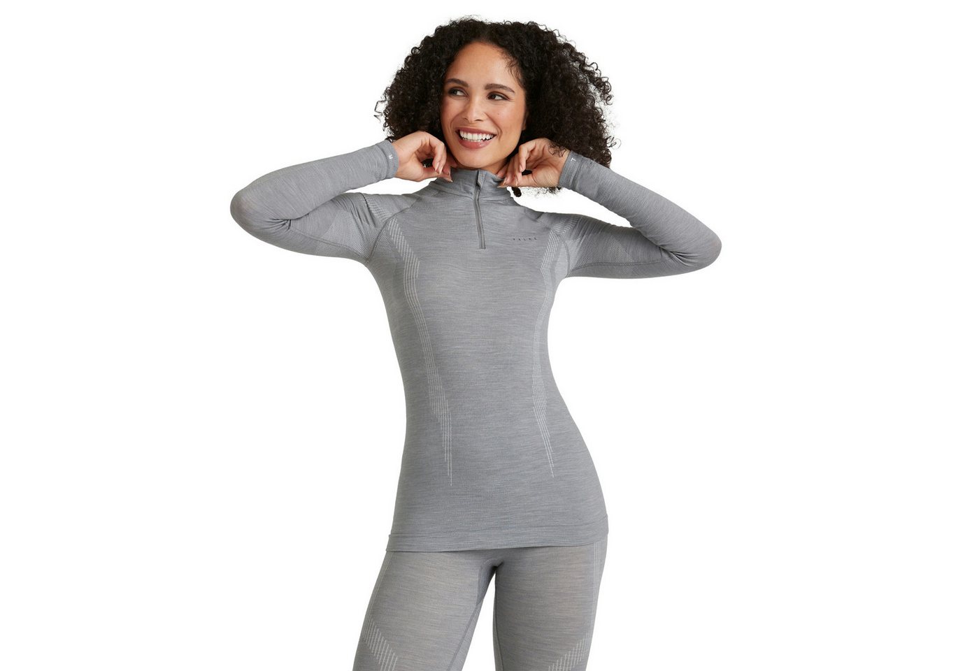 FALKE Unterziehshirt Falke Damen Langarmshirt Wool-Tech Longsleeved Zip Shirt 33310 von FALKE