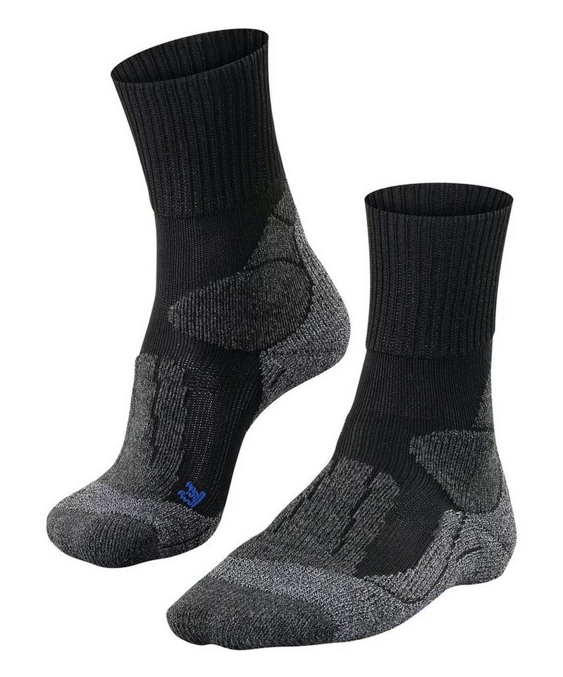 FALKE Wandersocken Crew TK1 Adventure Cool (maximale Polsterung) schwarz Damen - 1 Paar von FALKE