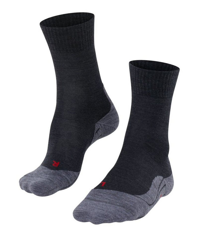 FALKE Wandersocken Crew TK5 Wander (Merinowoll-Mix) asphaltgrau Damen - 1 Paar von FALKE
