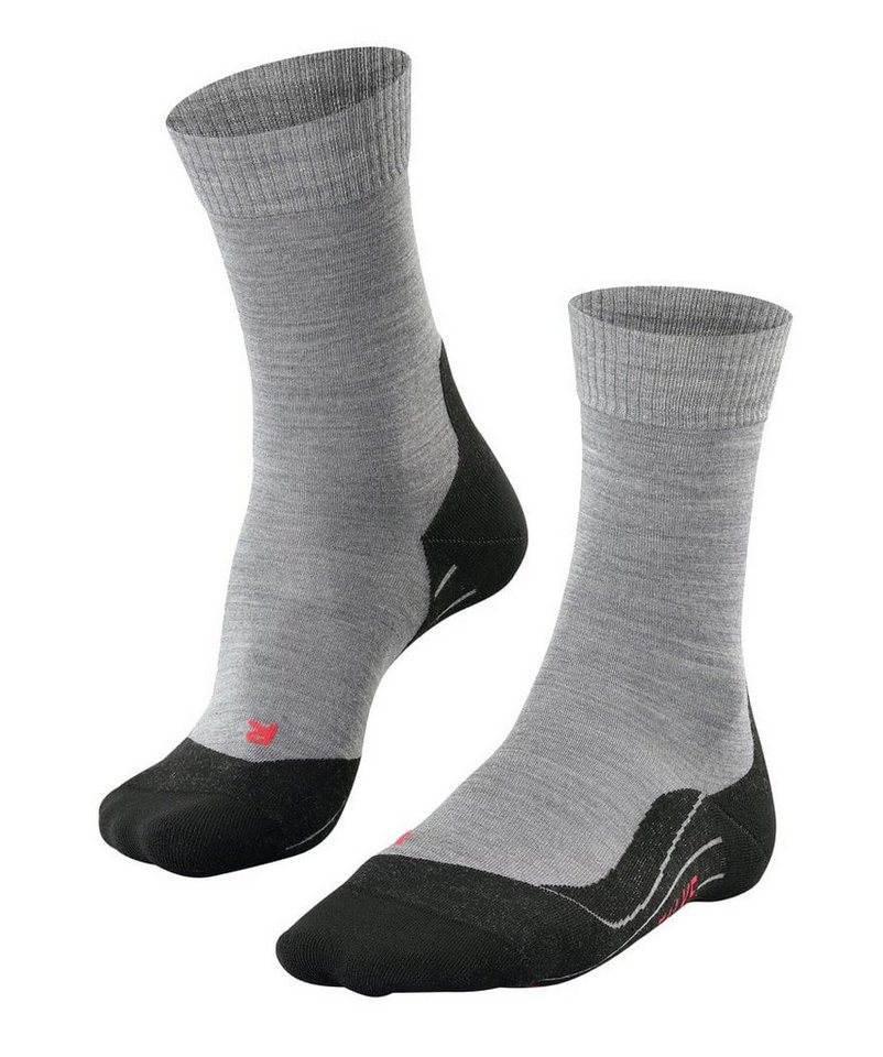 FALKE Wandersocken Crew TK5 Wander (Merinowoll-Mix) hellgrau Damen - 1 Paar von FALKE