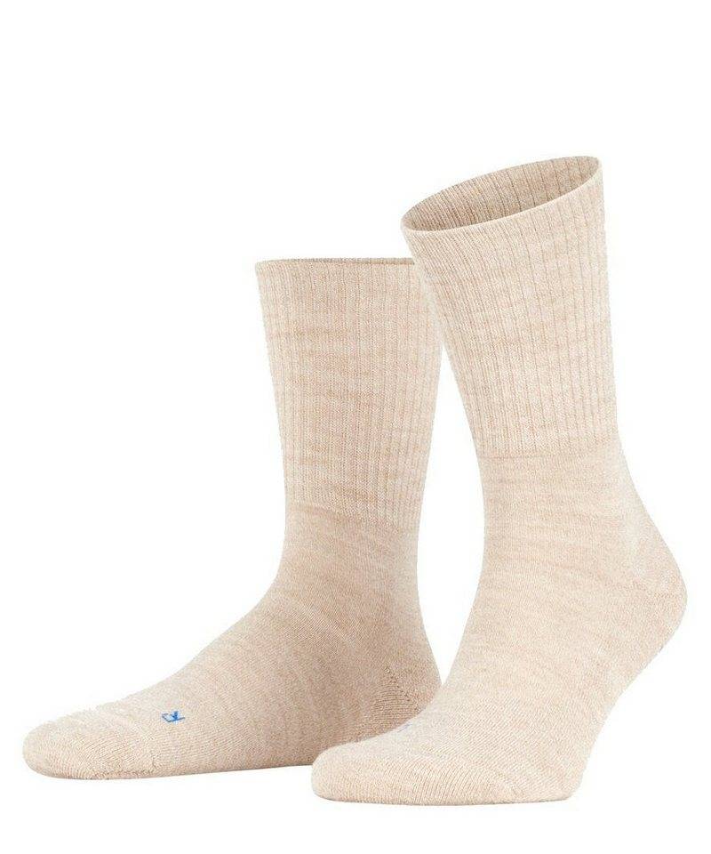 FALKE Wandersocken Crew Walkie Light (klimaregulierende Merinowolle) beige Damen/Herren von FALKE
