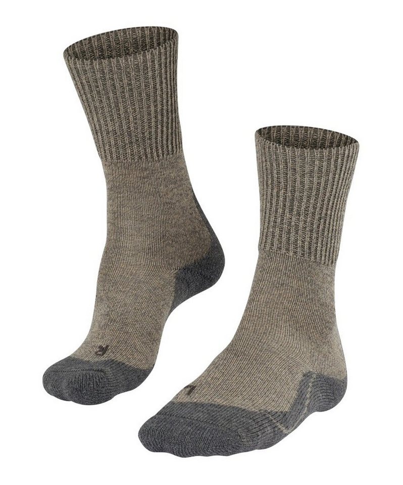 FALKE Wandersocken TK1 Wool (für kalte Wetterbedingungen) braun Damen - 1 Paar von FALKE