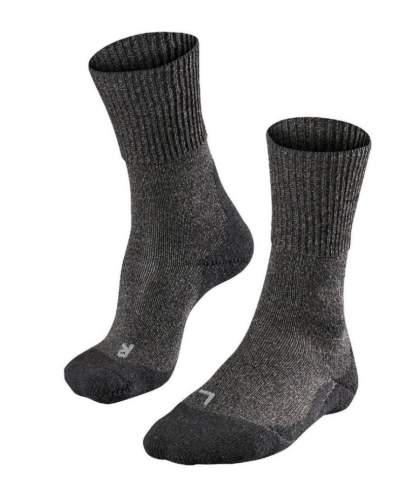 FALKE Wandersocken TK1 Wool (für kalte Wetterbedingungen) smoggrau Herren - 1 Paar von FALKE