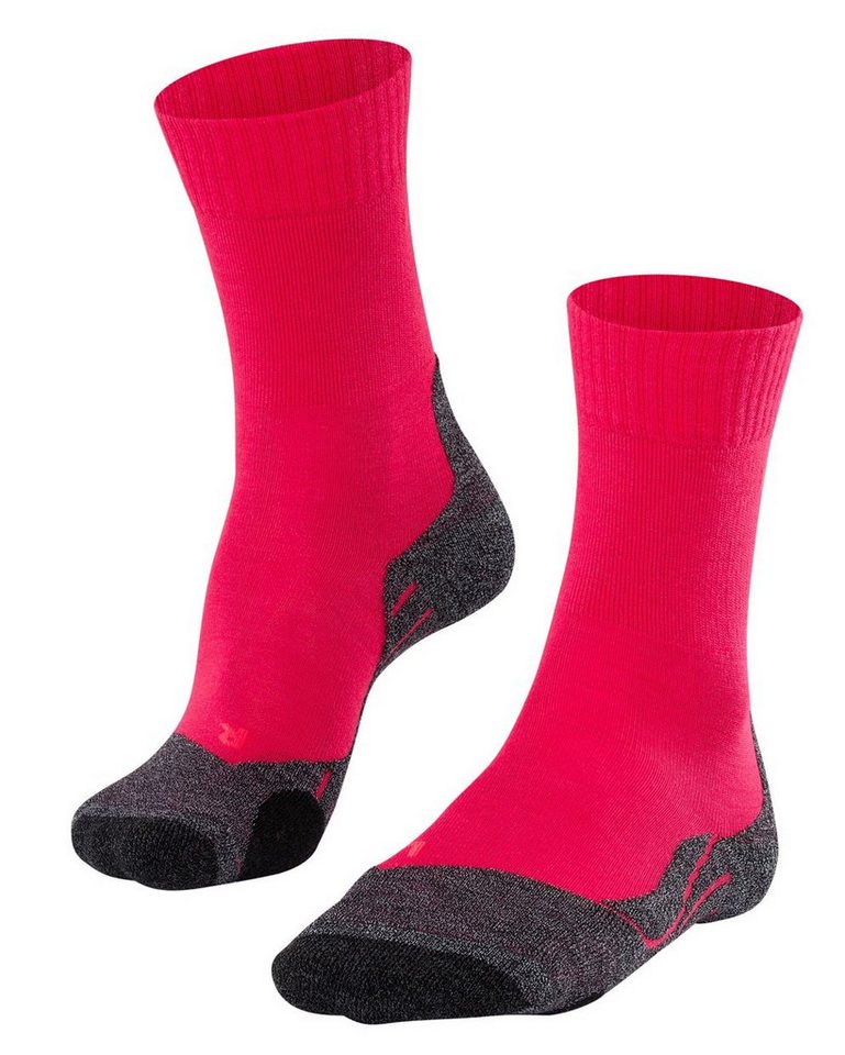 FALKE Wandersocken TK2 (Merinowolle) rosa Damen - 1 Paar von FALKE
