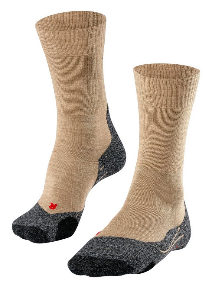 FALKE Wandersocken TK2 (Merinowolle, für leichtes Gelände) beigebraun Herren - 1 Paar von FALKE