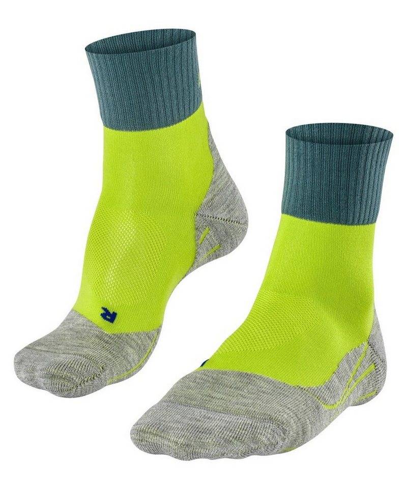 FALKE Wandersocken TK2 Explore Short Cool grau/lime Herren - 1 Paar von FALKE