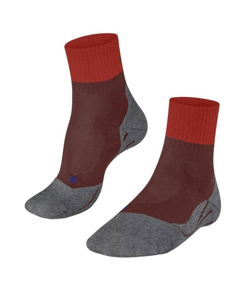 FALKE Wandersocken TK2 Explore Short Cool rot Herren - 1 Paar von FALKE