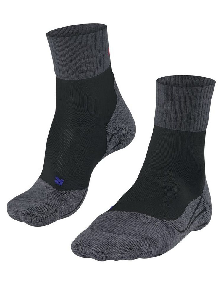 FALKE Wandersocken TK2 Explore Short Cool schwarz/grau Herren - 1 Paar von FALKE