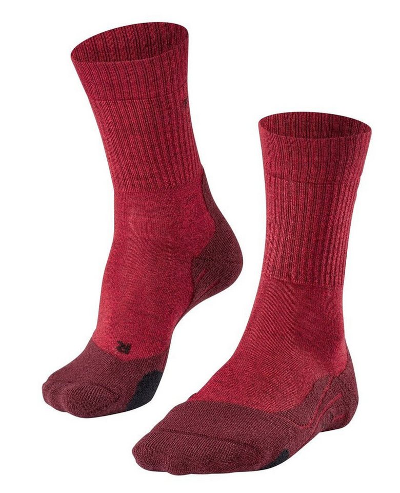 FALKE Wandersocken TK2 Explore Wool (mittelstarke Polsterung) weinrot Damen - 1 Paar von FALKE