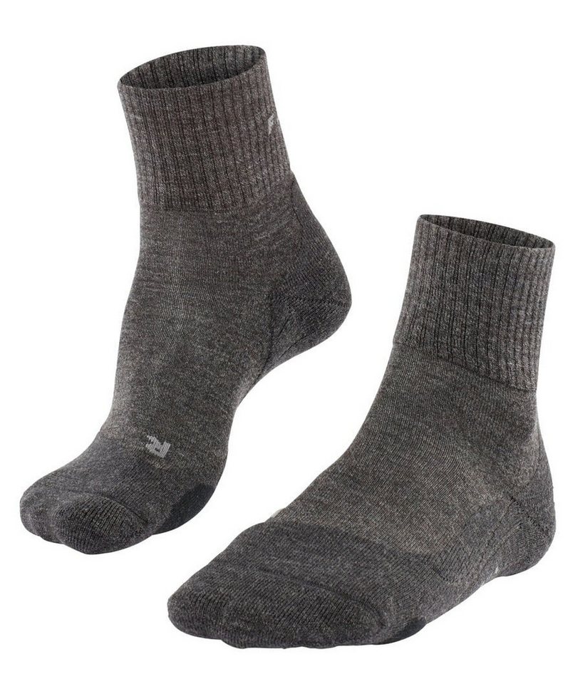 FALKE Wandersocken TK2 Explore Wool Short (mittelstarke Polsterung) smoggrau Herren von FALKE
