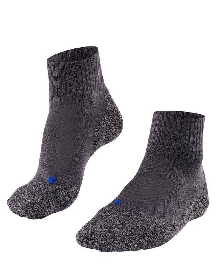 FALKE Wandersocken TK2 Short Cool (für leichtes Gelände) asphaltgrau Damen - 1 Paar von FALKE