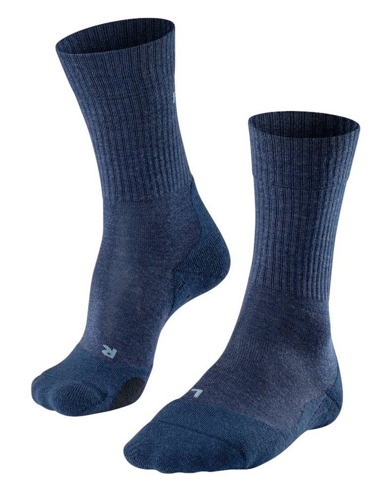 FALKE Wandersocken TK2 Wool (leicht gepolstert, für lange Wanderungen) jeansblau Herren von FALKE