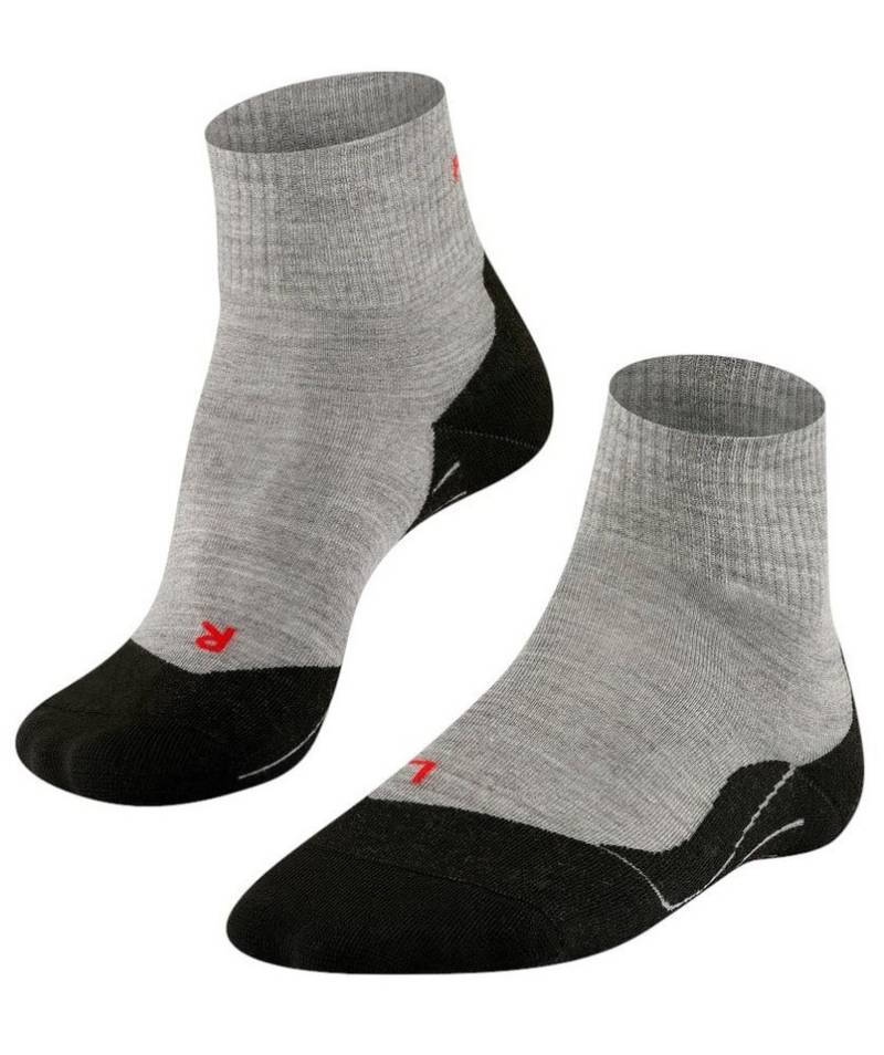 FALKE Wandersocken TK5 Short (leichte Polsterung für leichte Wanderungen) hellgrau Herren von FALKE