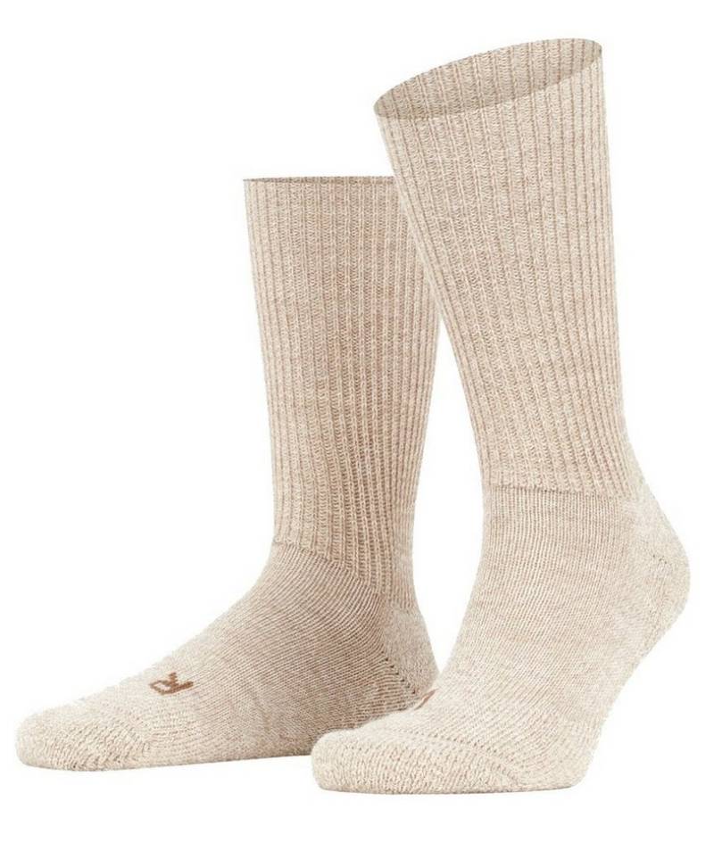 FALKE Wandersocken Crew Walkie Ergo (Trekking, Merinowolle) sandbraun - 1 Paar von FALKE