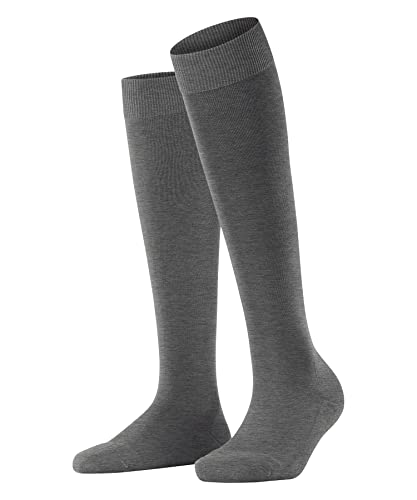 FALKE Damen Kniestrümpfe ClimaWool W Kh Wolle Lyocell lang einfarbig 1 Paar, Grau Light Grey Melange 3216, 41-42 von FALKE