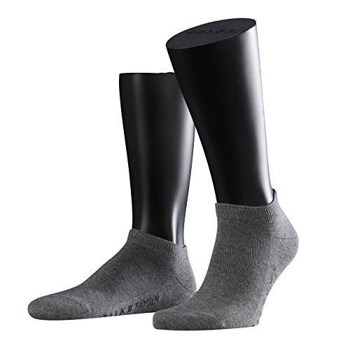 FALKE Casual Herren Sneaker Socken Family Short 3er Pack, Größe:43-46;Farbe:Light Grey Melange (3390) von FALKE