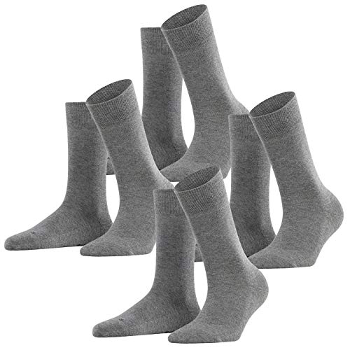 FALKE Damen Socken London Sensitive 3er Pack, Größe:39-42;Farbe:Light Grey Melange (3399) von FALKE