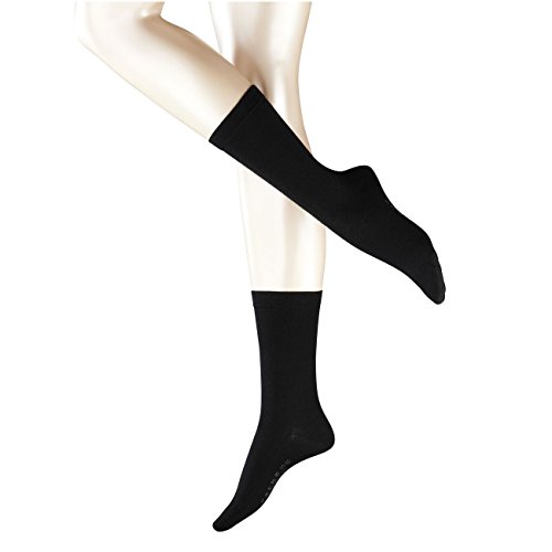 FALKE Damen Socken Softmerino 2er Pack, Größe:37/38;Farbe:Black (3009) von FALKE
