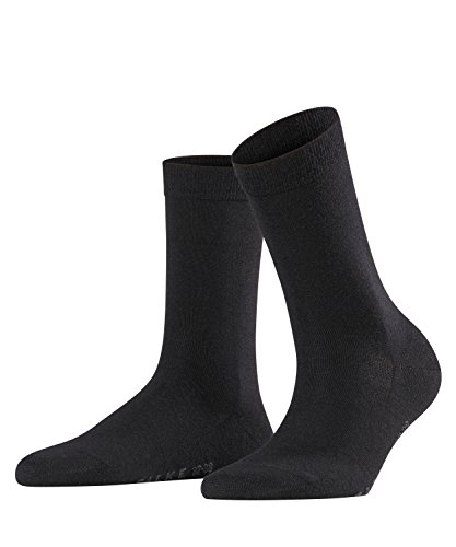 FALKE Damen Socken Softmerino 2er Pack, Größe:41/42;Farbe:Black (3009) von FALKE