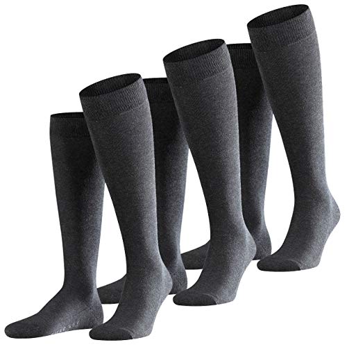 FALKE Herren Kniestrumpf Family 3er Pack, Größe:43-46;Farbe:Anthracite Melange (3080) von FALKE