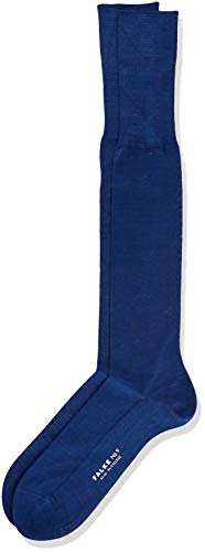 FALKE Herren Kniestrümpfe No. 9 M KH Pure Fil d´Écosse Baumwolle lang einfarbig 1 Paar, Blau (Royal Blue 6000), 39-40 von FALKE