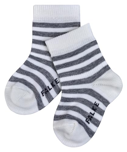 FALKE Unisex Baby Socken Stripe, Baumwolle, 1 Paar, Weiß (Off-White 2041), 74-80 von FALKE