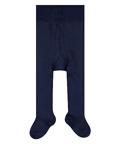 FALKE Unisex Baby Strumpfhose Family, Baumwolle, 1 Paar, Blau (Dark Marine 6170), 0-1 Monate (Neugeborene Ι 50-56cm) von FALKE