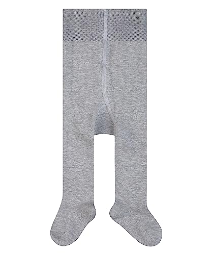 FALKE Unisex Baby Family B TI Strumpfhose, Blickdicht, Grau (Light Grey), 74-80 von FALKE