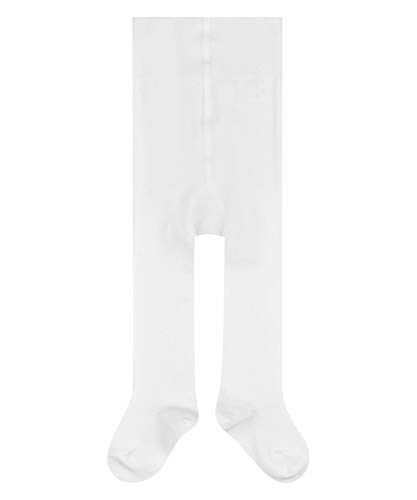 FALKE Unisex Baby Family B TI Strumpfhose, Blickdicht, Weiß (Off-White 2040), 80-92 von FALKE