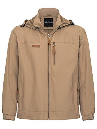 FALKENSTEJN Summer Windbreaker Anorak Windjacke leichte Jacke (L, Khaki) von FALKENSTEJN
